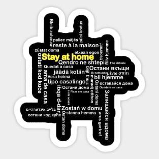 Stay At home coronavirus Sticker